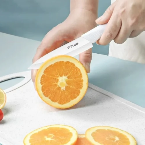 High-Quality Ceramic Fruit Knife Set with Sharp Peeler | Portable & Precise