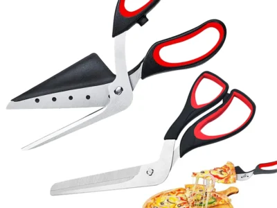 Professional Pizza Scissors with Stainless Steel Blade, Pizza Cutter Scissors for Easy Cutting and Serving