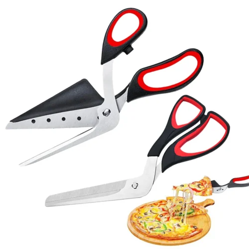 Professional Pizza Scissors with Stainless Steel Blade, Pizza Cutter Scissors for Easy Cutting and Serving
