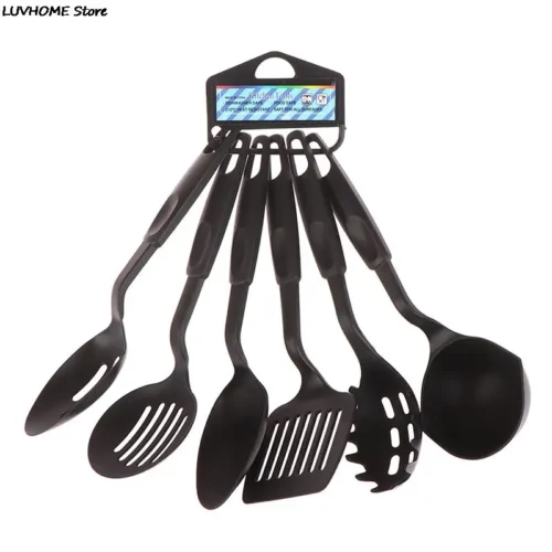 6-Piece Non-Stick Nylon Kitchen Utensil Set – Essential Tools for Cooking and Serving