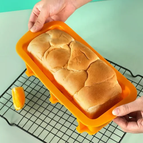 Rectangular Silicone Bread Mold for Toast and Cakes – Non-Stick, Easy-to-Demold Baking Tray for DIY Creations