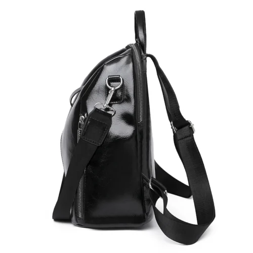 Cowhide Luxury Travel Backpack - High-Quality Korean Women’s Rucksack for School and Leisure