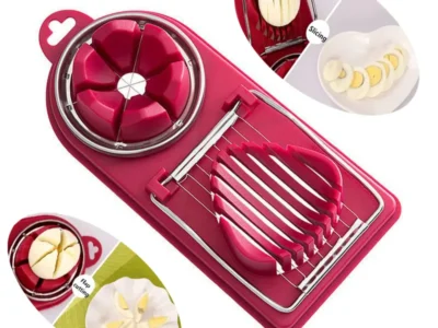 Multifunctional Egg Slicer: Stainless Steel and PP Kitchen Gadget for Perfect Egg and Luncheon Meat Cuts