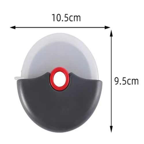 Stainless Steel Pizza Cutter with Round Wheels - Multi-Functional Kitchen Gadget for Pizza and Pastry