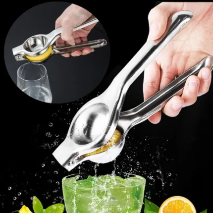 Stainless Steel Manual Lemon Squeezer Juicer: Kitchen Tool for Extracting Fresh Citrus Juice - Perfect for Oranges, Lemons, and More