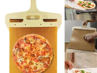 Foldable Handle Sliding Pizza Peel - Convenient Pizza and Bread Transfer Tool