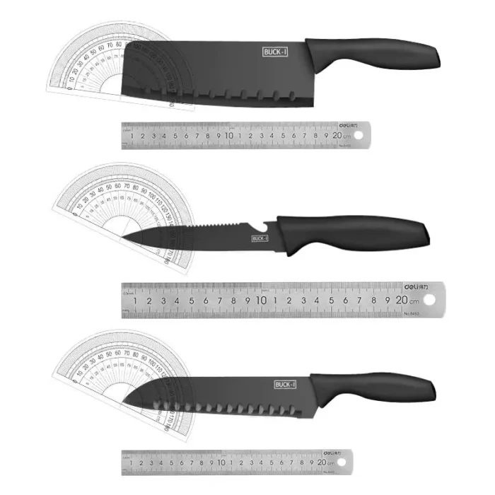 Convenient 2-in-1 Kitchen Knife Set with Chopping Board and Peeler