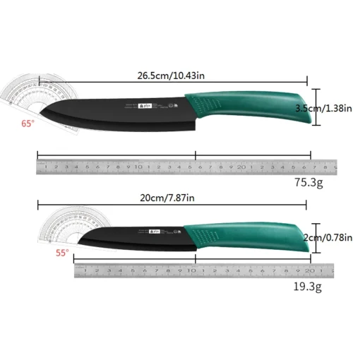 Complete Knife Set with Stainless Steel Blades and Cutting Board for Safe and Portable Kitchen Preparations