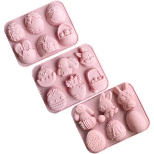 3D Easter Bunny Silicone Mold for Chocolates Jelly Pudding and Cake Decorating - Image 2