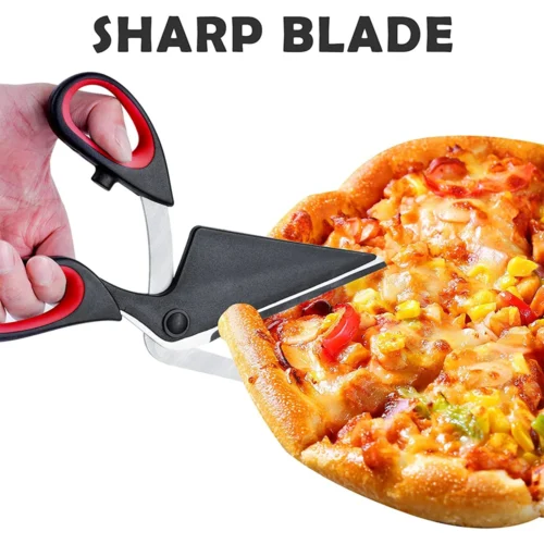 Professional Pizza Scissors with Stainless Steel Blade, Pizza Cutter Scissors for Easy Cutting and Serving - Image 4