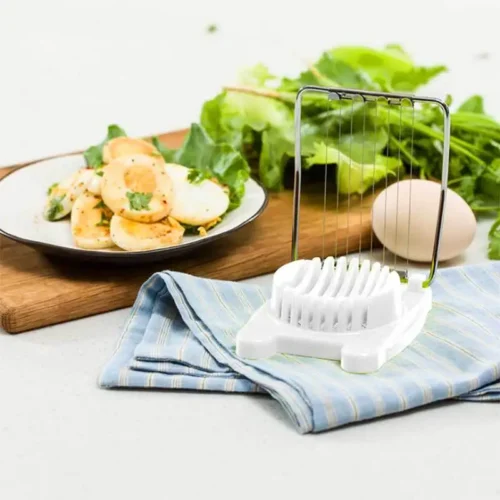 Stainless Steel Egg Slicer: Versatile Kitchen Tool for Perfect Slices and Chops