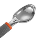 Stainless Steel Ice Cream Spoon with Silicone Handle - Multi-functional Tool for Desserts and Fruits