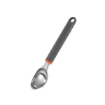 Stainless Steel Ice Cream Spoon with Silicone Handle - Multi-functional Tool for Desserts and Fruits