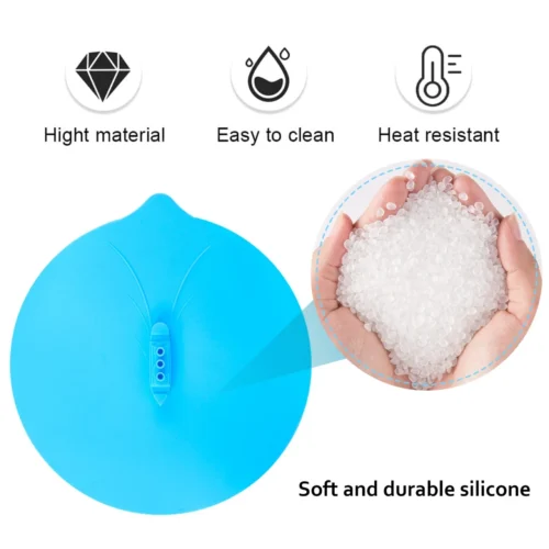 Silicone Microwave Bowl Cover - Reusable Lid with Steam Chimney Design