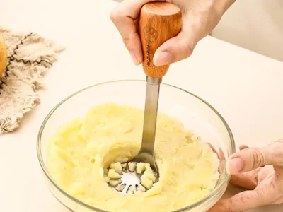 Efficient Potato Masher | Stainless Steel Tool for Perfectly Creamy Mashed Potatoes