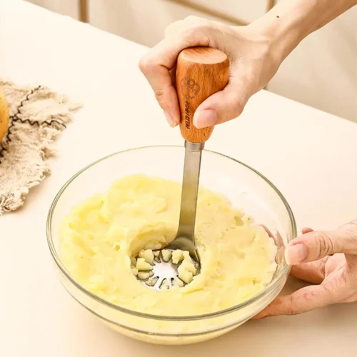 Efficient Potato Masher | Stainless Steel Tool for Perfectly Creamy Mashed Potatoes