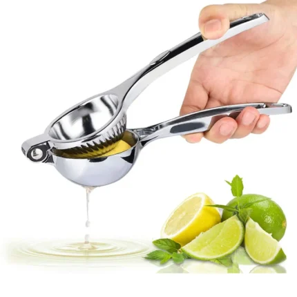 Stainless Steel Manual Lemon Squeezer Juicer: Kitchen Tool for Extracting Fresh Citrus Juice - Perfect for Oranges, Lemons, and More