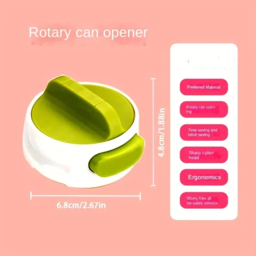 Adjustable Portable Manual Can Opener - Anti-Slip, Easy Twist Gadget for Jar and Bottle Opening