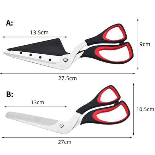 Professional Pizza Scissors with Stainless Steel Blade, Pizza Cutter Scissors for Easy Cutting and Serving - Image 5