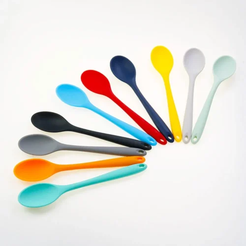 Silicone Soup Spoon - Heat-Resistant Kitchen Utensil for Stirring and Serving
