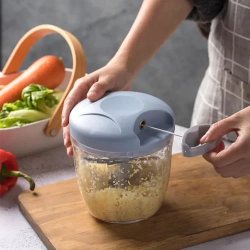 Manual Meat Mincer and Garlic Chopper for Vegetables, Onions, and Cooking Prep