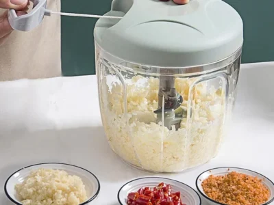 Manual Meat Mincer and Garlic Chopper for Vegetables, Onions, and Cooking Prep
