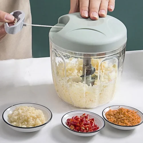 Manual Meat Mincer and Garlic Chopper for Vegetables, Onions, and Cooking Prep