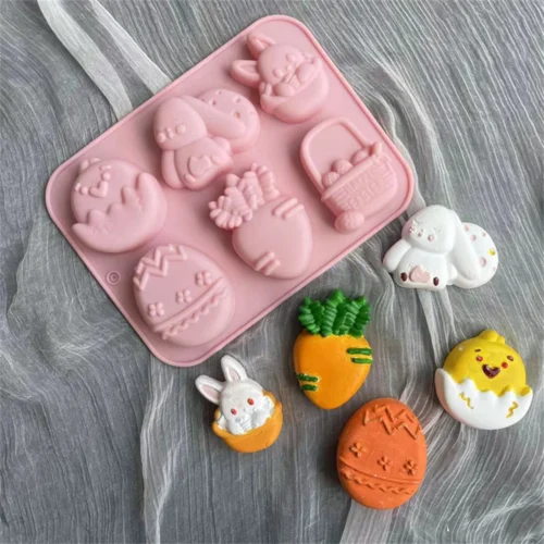 3D Easter Bunny Silicone Mold for Chocolates Jelly Pudding and Cake Decorating - Image 5