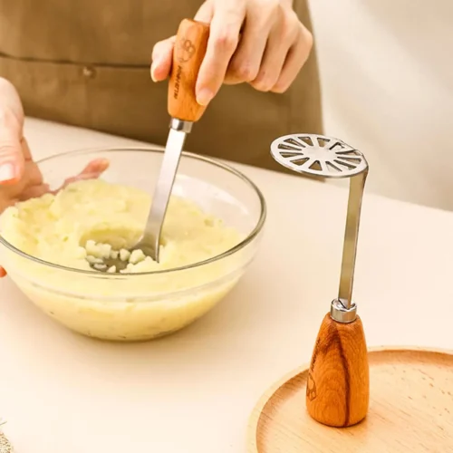 Efficient Potato Masher | Stainless Steel Tool for Perfectly Creamy Mashed Potatoes