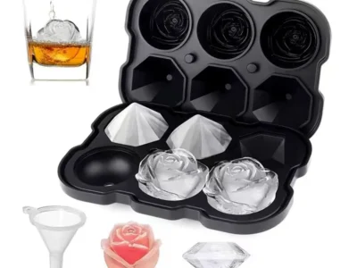 Diamond Rose Ice Cube Mold for Cocktails and Drinks