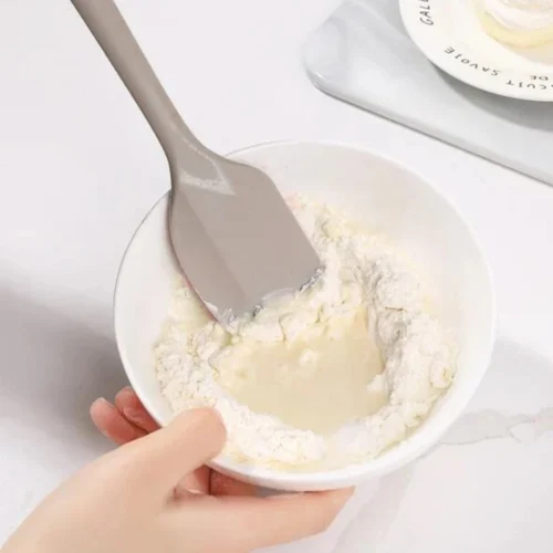 Set of 2 Silicone Spatulas - Heat-Resistant, Nonstick, and Dishwasher Safe