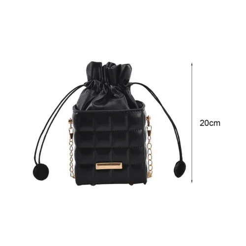 Square-Shaped Crossbody Bag / Box Design with Chain Strap, Ideal Shoulder Bag for Special Occasions