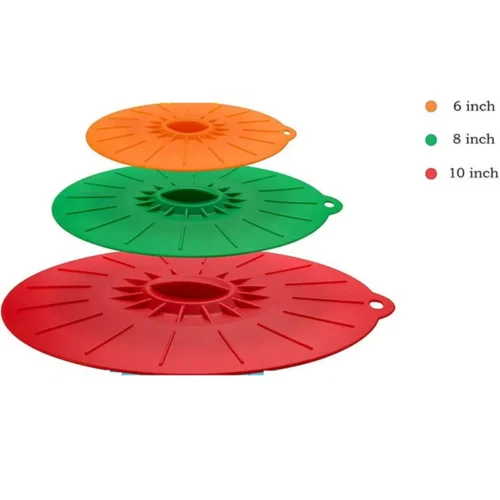 Silicone Microwave Bowl Covers - Reusable Set for Cooking and Food Preservation