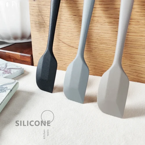 Set of 2 Silicone Spatulas - Heat-Resistant, Nonstick, and Dishwasher Safe