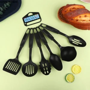 6-Piece Non-Stick Nylon Kitchen Utensil Set – Includes Shovel, Spoon, Soup Ladle, Spatula, and More for Versatile Cooking