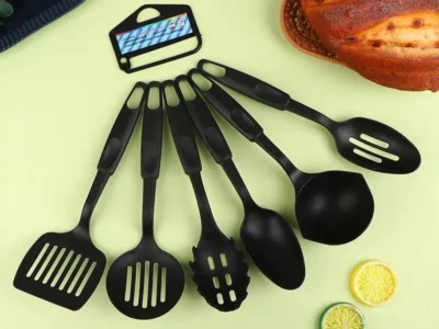 6-Piece Non-Stick Nylon Kitchen Utensil Set – Essential Tools for Cooking and Serving