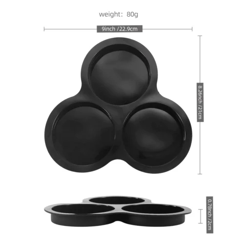 Versatile Air Fryer Accessories – Non-Stick Muffin Pans, Egg Molds, Pancake Mold, and Hamburger Bun Pan