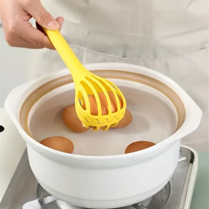 Versatile 3-in-1 Kitchen Gadget: Egg Beater, Milk Mixer, Pasta Tongs, and More - Your Essential Baking and Cooking Tool