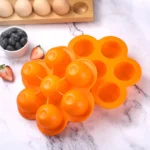 7-Holes Silicone Air Fryer Muffin Pan - Bake Delicious Muffins and cupcakes with Ease in Vibrant Orange