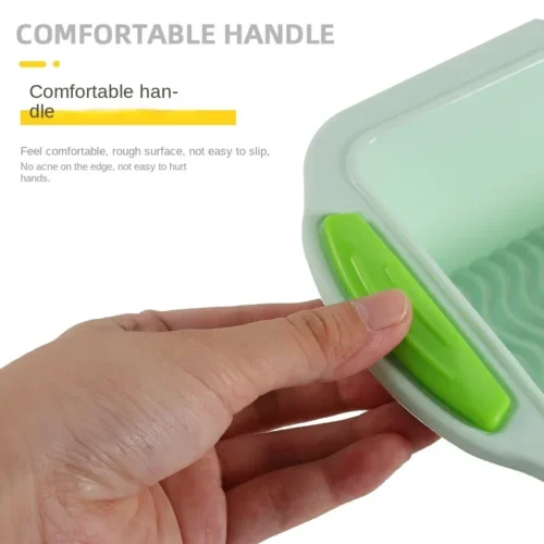 Rectangular Two-Color Silicone Toast Baking Tray: Non-Stick Cake and Bread Baking Mold
