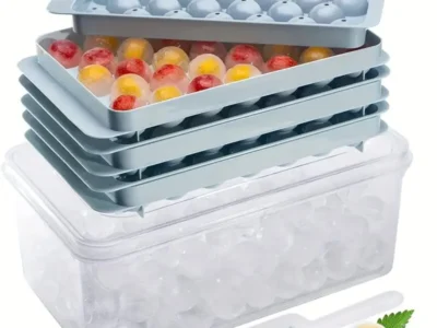32 Cube Ice Ball Mold with Storage Box for Drinks and Desserts