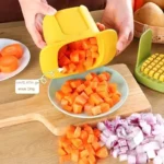 Multifunctional Vegetable Cutter – Hand Pressure Vegetable Cutter for Carrot, Potato, Onion, and More, Practical Vegetable Dicing Tool