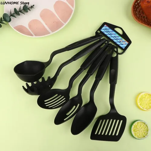6-Piece Non-Stick Nylon Kitchen Utensil Set – Essential Tools for Cooking and Serving