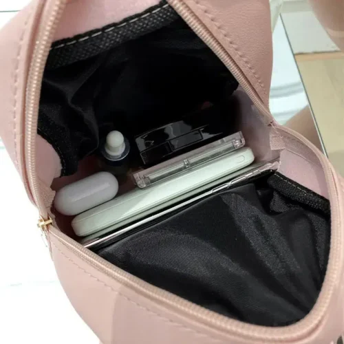 Versatile Mini Backpack – PU Leather Crossbody Bag and Phone Pouch for Women