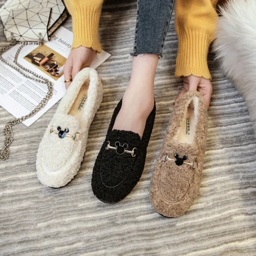 Elevate Your Winter Wardrobe with Plush Cotton Shoes / Stylish, Warm, and Available in Larger Sizes