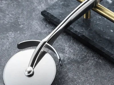 Premium Stainless Steel Kitchen Pizza Cutter Wheel - Versatile Slicing Tool for Pizza, Bread, and Desserts