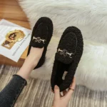Elevate Your Winter Wardrobe with Plush Cotton Shoes / Stylish, Warm, and Available in Larger Sizes