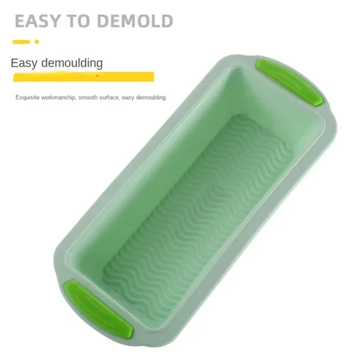 Rectangular Two-Color Silicone Toast Baking Tray: Non-Stick Cake and Bread Baking Mold