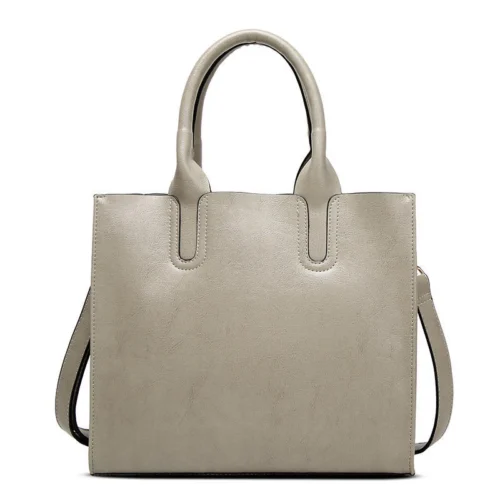 Designer Leather Tote - Minimalist Bag for Versatile Functionality