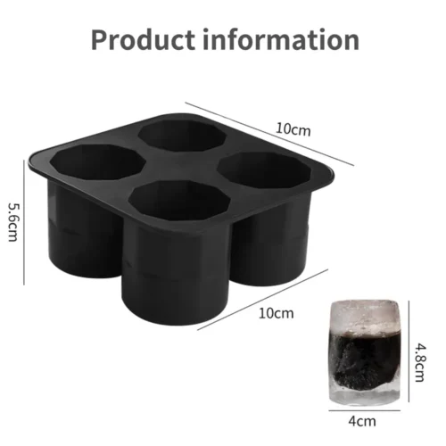 Reusable Silicone Shot Glass Ice Molds: Create Unique Ice Cups for Whiskey, Cocktails, and More